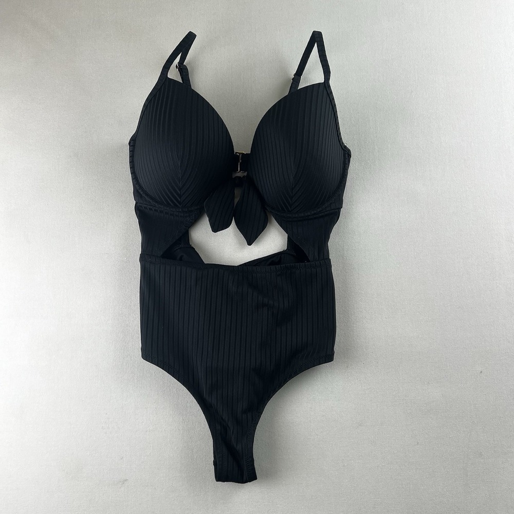 Women's Light Lift Cut Out One Piece Swimsuit - Shade & Shore Black 32DDD